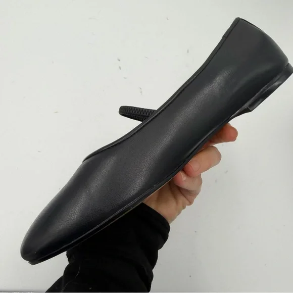 Everlane Black Leather The Day Mary Jane Flat in Size 6.5 - Picture 7 of 13